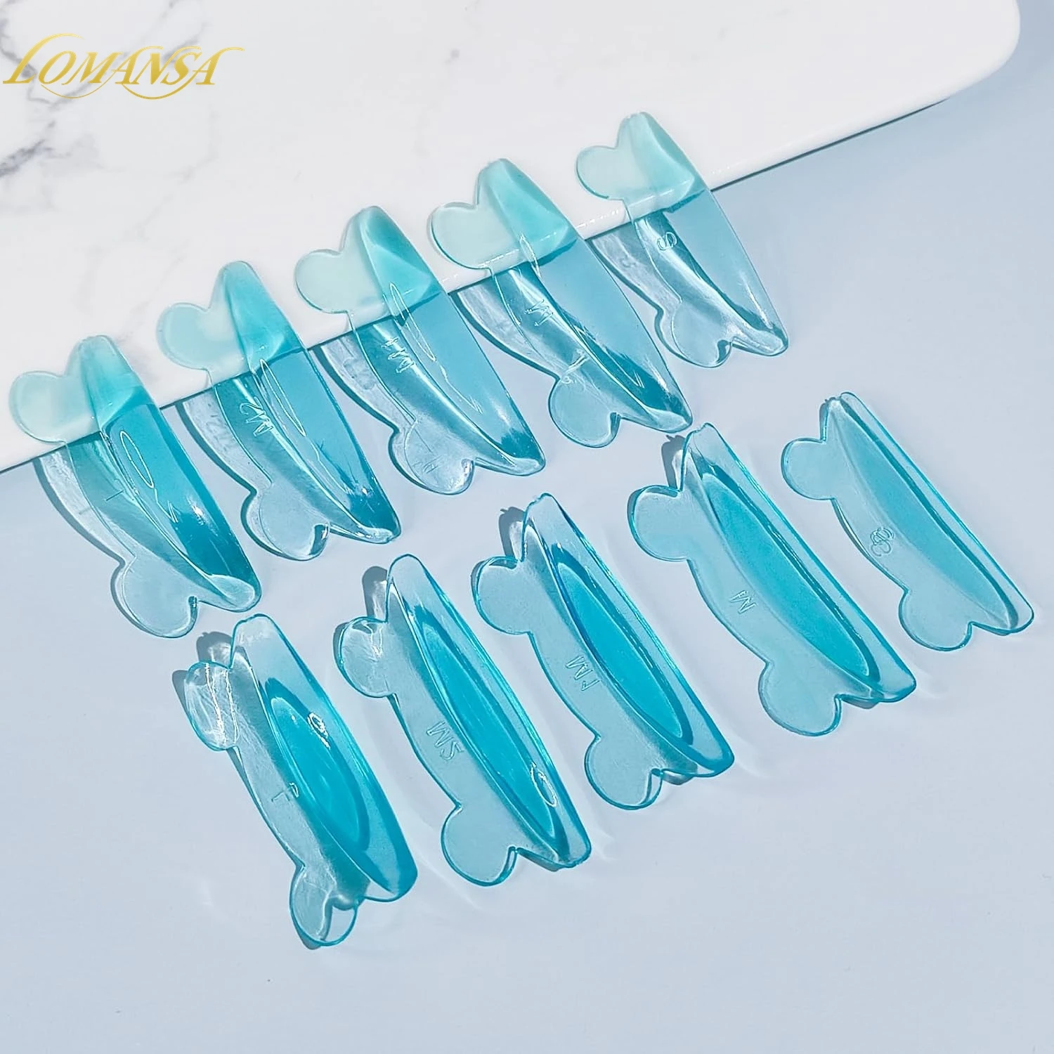 Lomansa 5 Pares de Protetores de Silicone para Permanente de Cílios em U, Almofadas para Lifting de Cílios, Acessórios para Curvador de Cílios, Ferramentas de Beleza para Lifting de Cílios