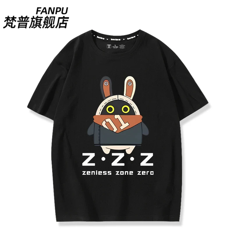 Game Zenless Zone Zero Bangboo Street Wear Summer T-shirt Unisex New Anime Cosplay Neutral Short sleeve T-shirt