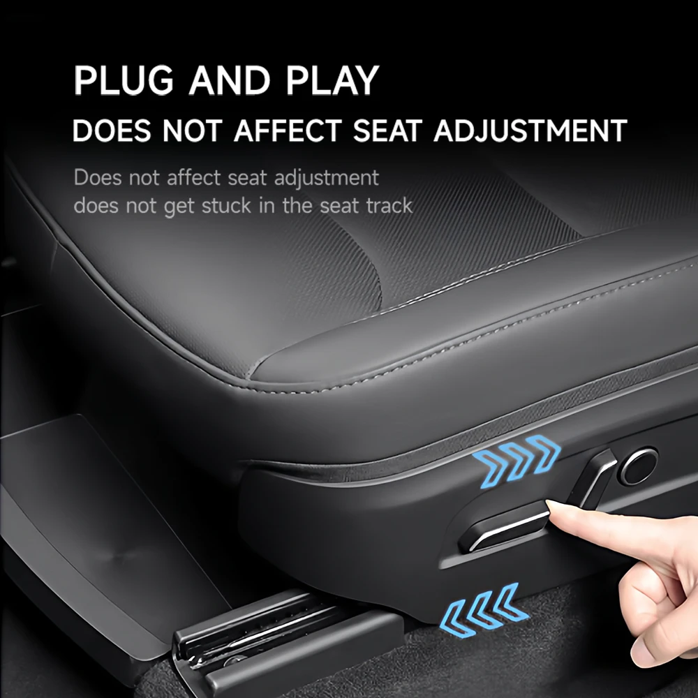 Para Tesla Novo Modelo Y Lançamento Juniper 2025 2Pcs Sob o Assento Gaveta TPE Caixa de Armazenamento Organizador Bandeja de Carro Interior Acessórios