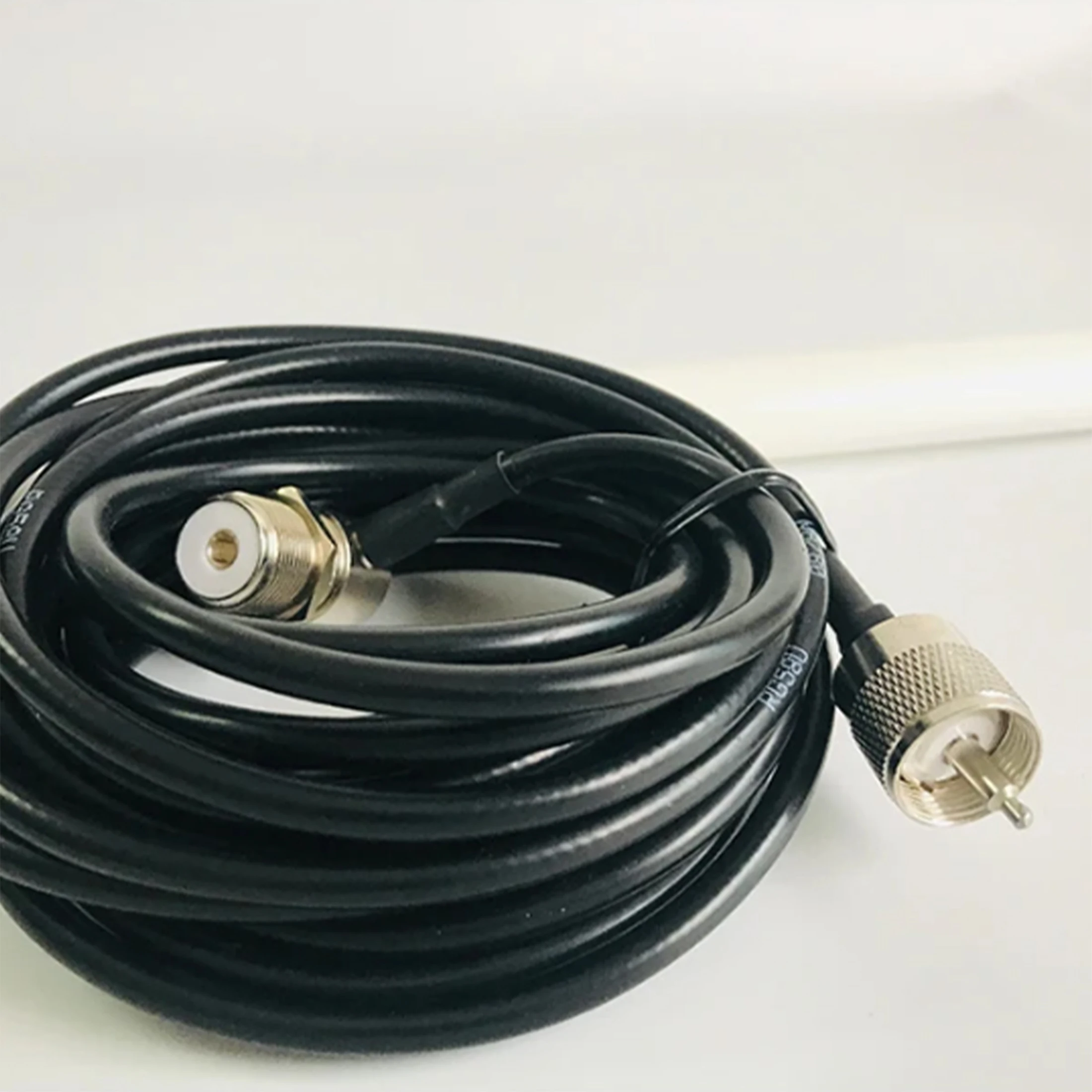 Dual-Band 144/430MHz VHF/UHF Omni-Directional Fiberglass Antenna for Ham Radios, Cars & Receivers - PL259 UV Connector (Full Kit view 5