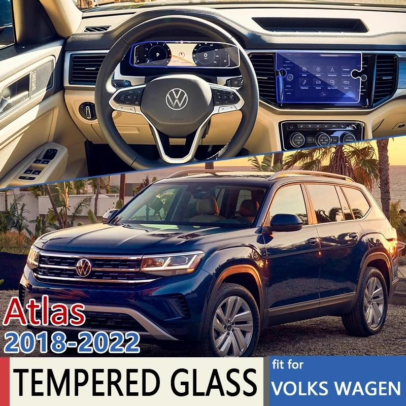 For Volkswagen VW Atlas CA1 2018 2019 2020 2021 2022 Car Navigation Instrument Film Screen Protector Tempered Glass Accessories