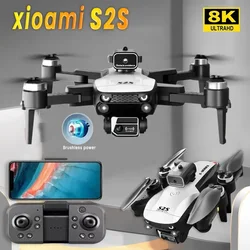 Новый мини-дрон S2S, профессиональная 8K HD камера Fly, 25 минут, предотвращение препятствий, бесщеточный складной квадрокоптер, оптический для Xiaomi