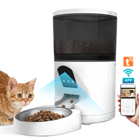 2024 New best selling wholesale 6L pet suppliers microchip mascotas remote dog food wifi  video smart automatic pet feeder