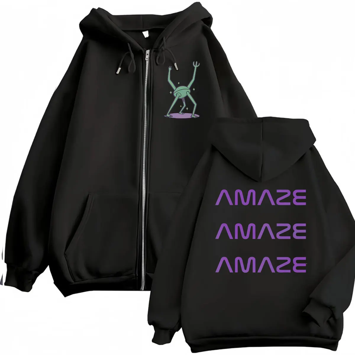 Amaze Unisex Project Hail Mary Funny Space Quote Zipper Hoodies Men Women Hooded Coats Jacket Fashion Vintage Zip Up Sweatshirts