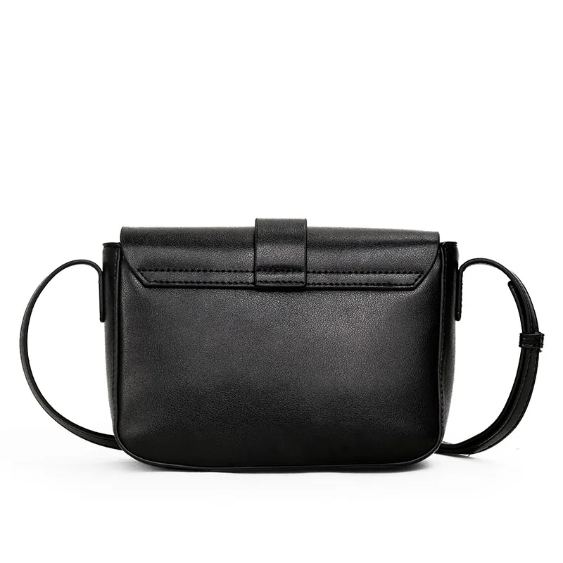 Damska modna skórzana torba na ramię elegancka jednolity kolor torba damska torba Crossbody