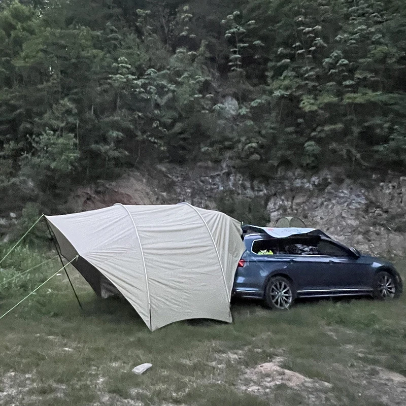 Imagem -02 - Traseira do Carro Canopy Pátio Sombra Outdoor Canopy Tent Barraca de Acampamento ao ar Livre Tendas para Camping ou Pesca Praia Sol Sombra Tenda Grande