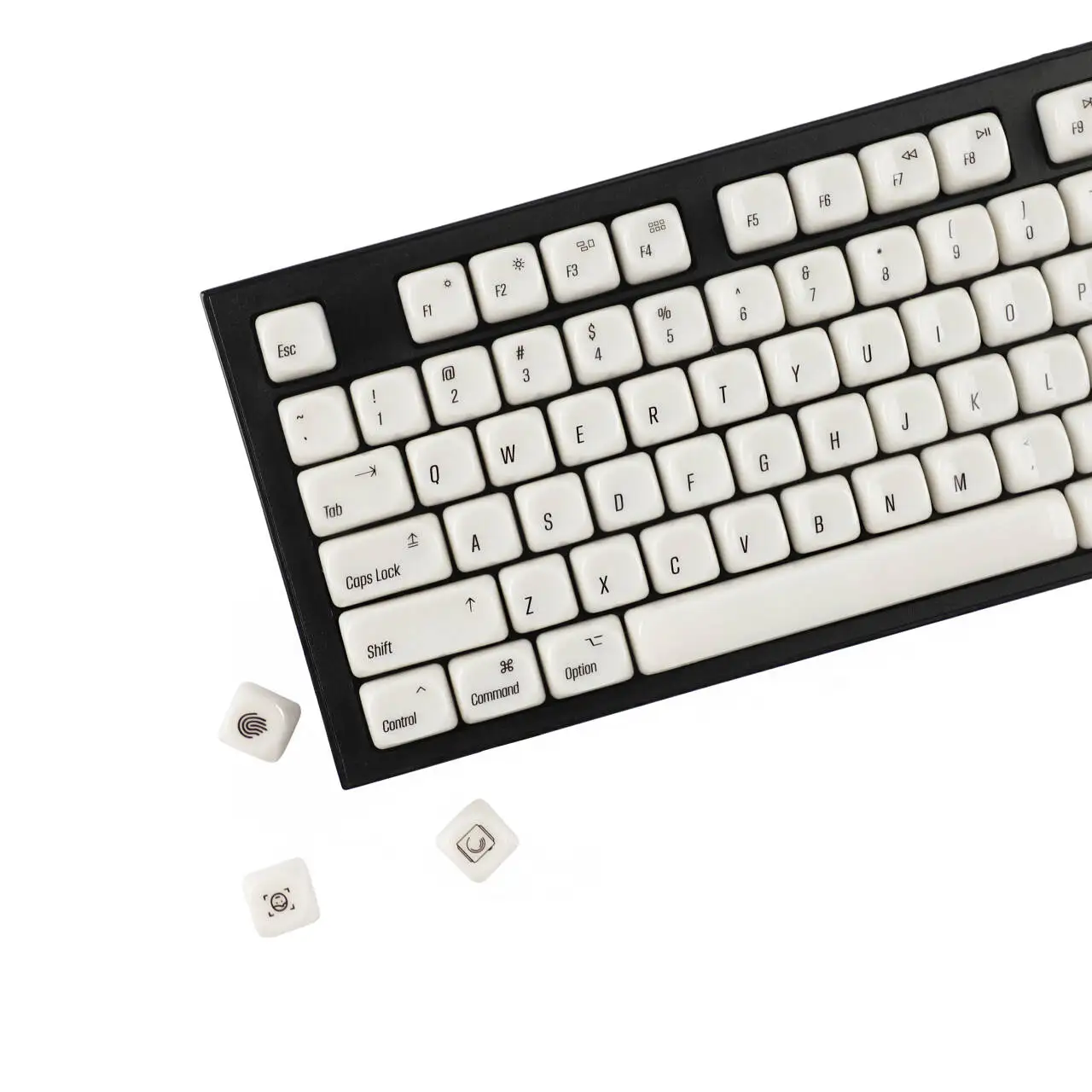 

YMDK 138 Keys MAC Style Bright Surface MOA Profile PC Material Top Print Keycaps for 61/68/87/98/104/108 MX Mechanical Keyboards