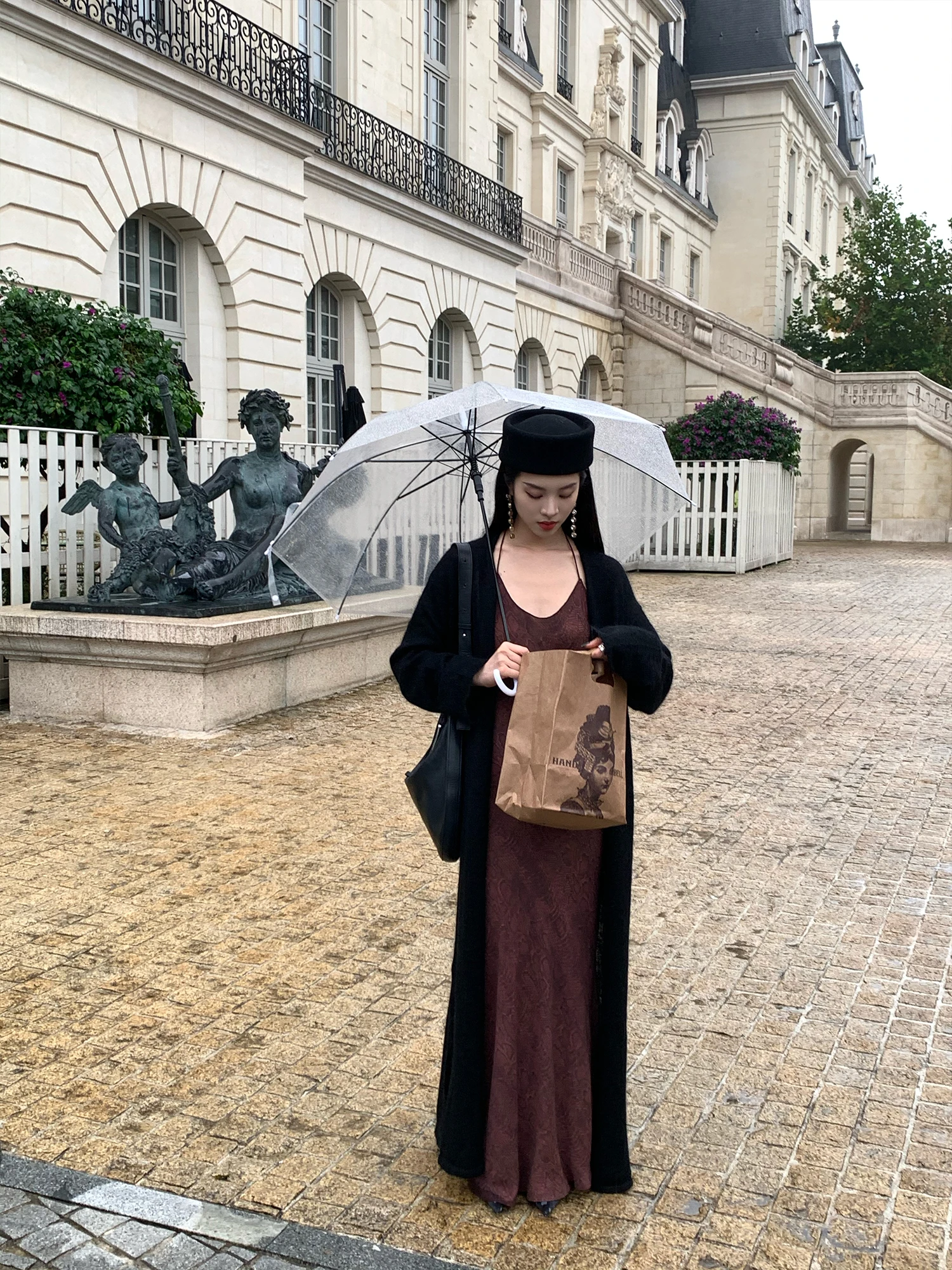 

Вязаный кардиган Aisui Bla Long: повседневная свободная верхняя одежда для женщин, осенняя модная модель с эффектом меха