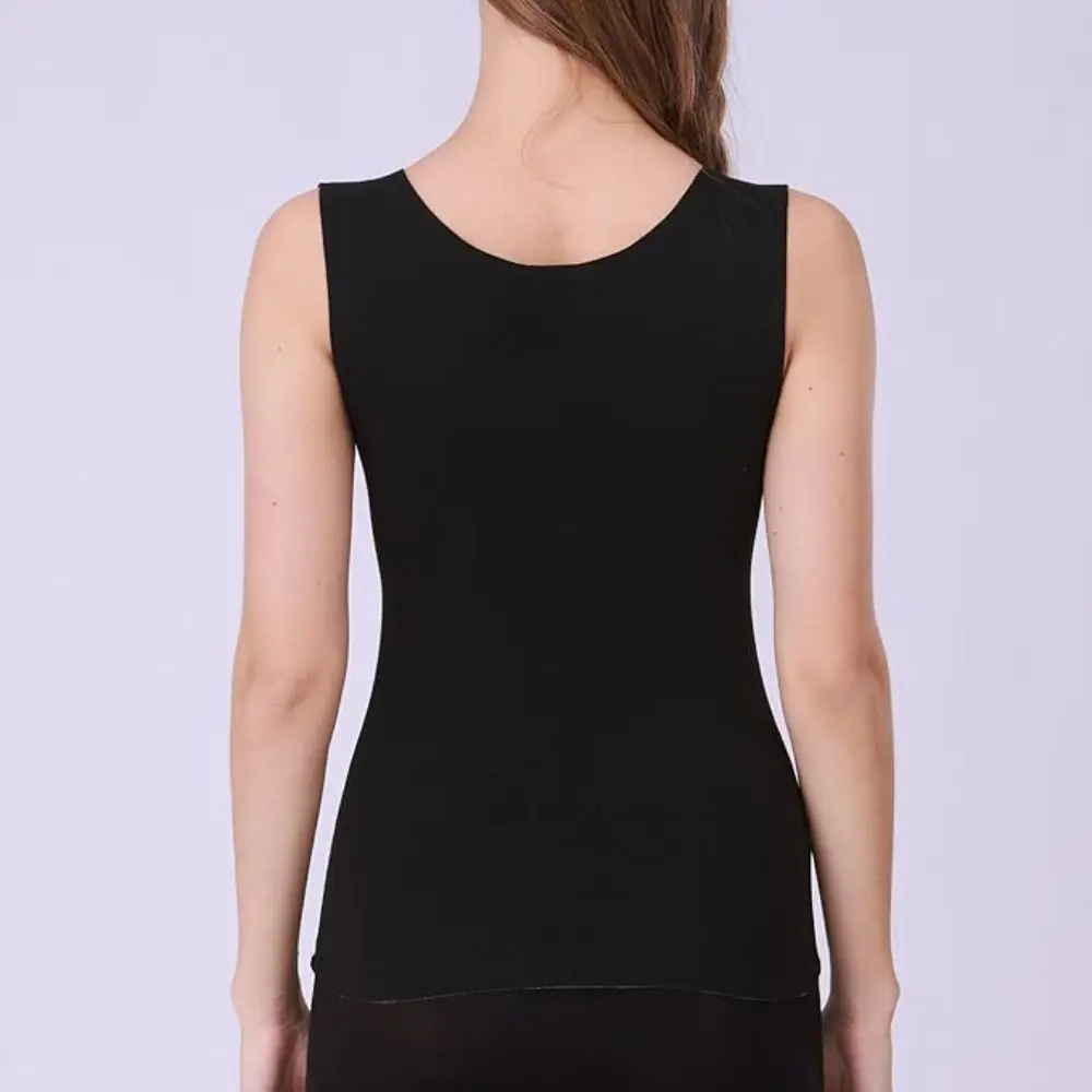 Бюстгальтер-майка с полкой, утолщенный теплый однотонный бюстгальтер с подъемной полкой, майка без рукавов, полиэстер, бесшовное теплое нижнее белье