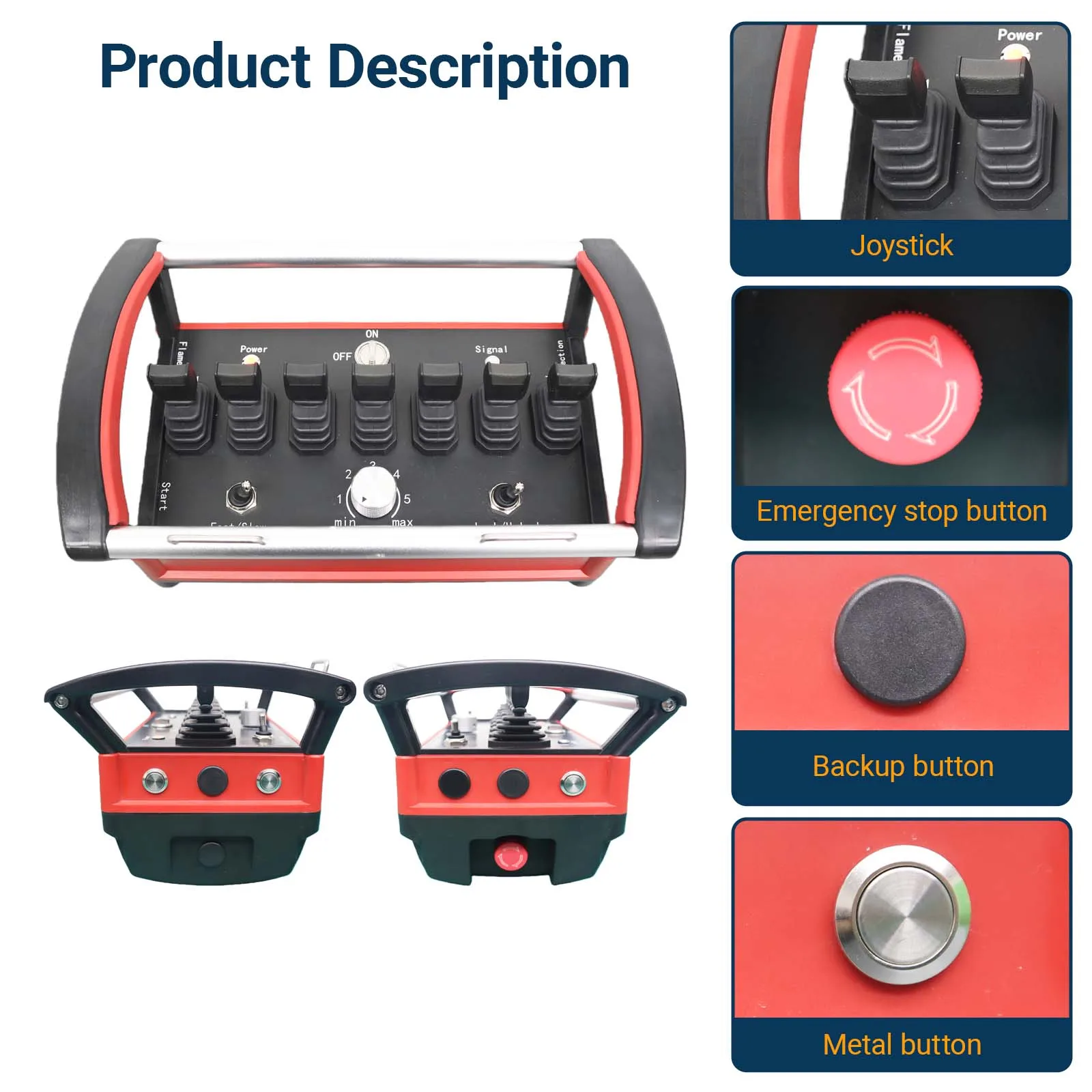 Professional Hydraulic Remote Control Set for Mobile Crane and Excavator Retrofit