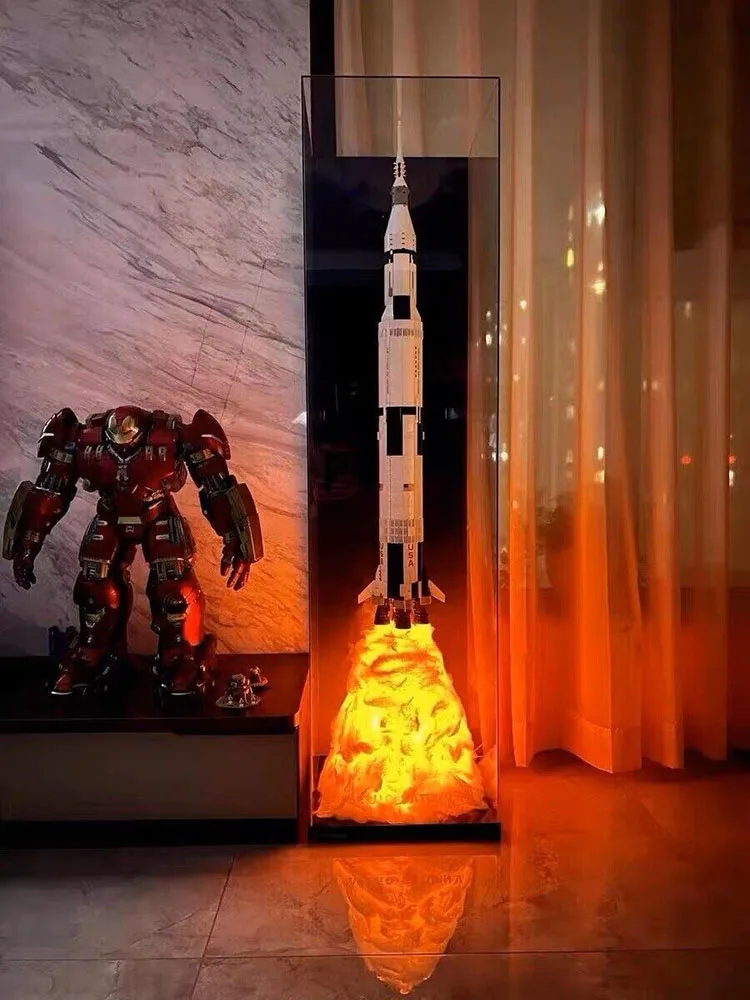 DIY Acrylic Display Stand Base for Lego NASA Apollo Saturn V 21309 or V 92176（only the base)