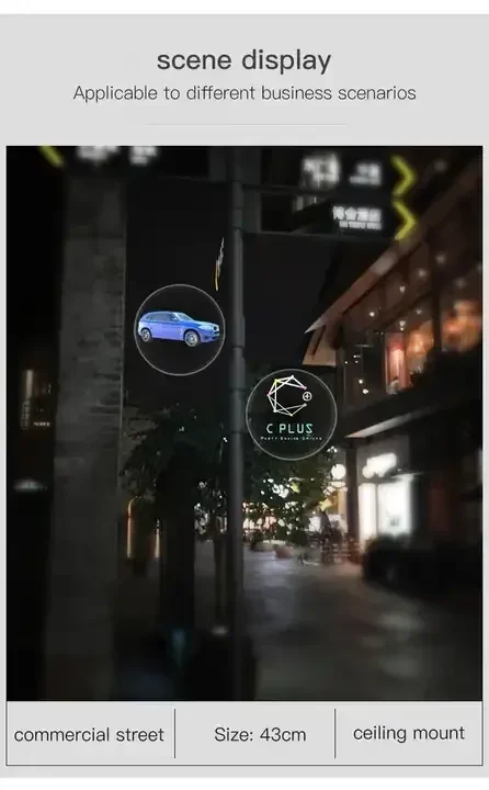 3D Advertising Projector rotary projection holographic advertising machine 3D Fan Hologram Projector