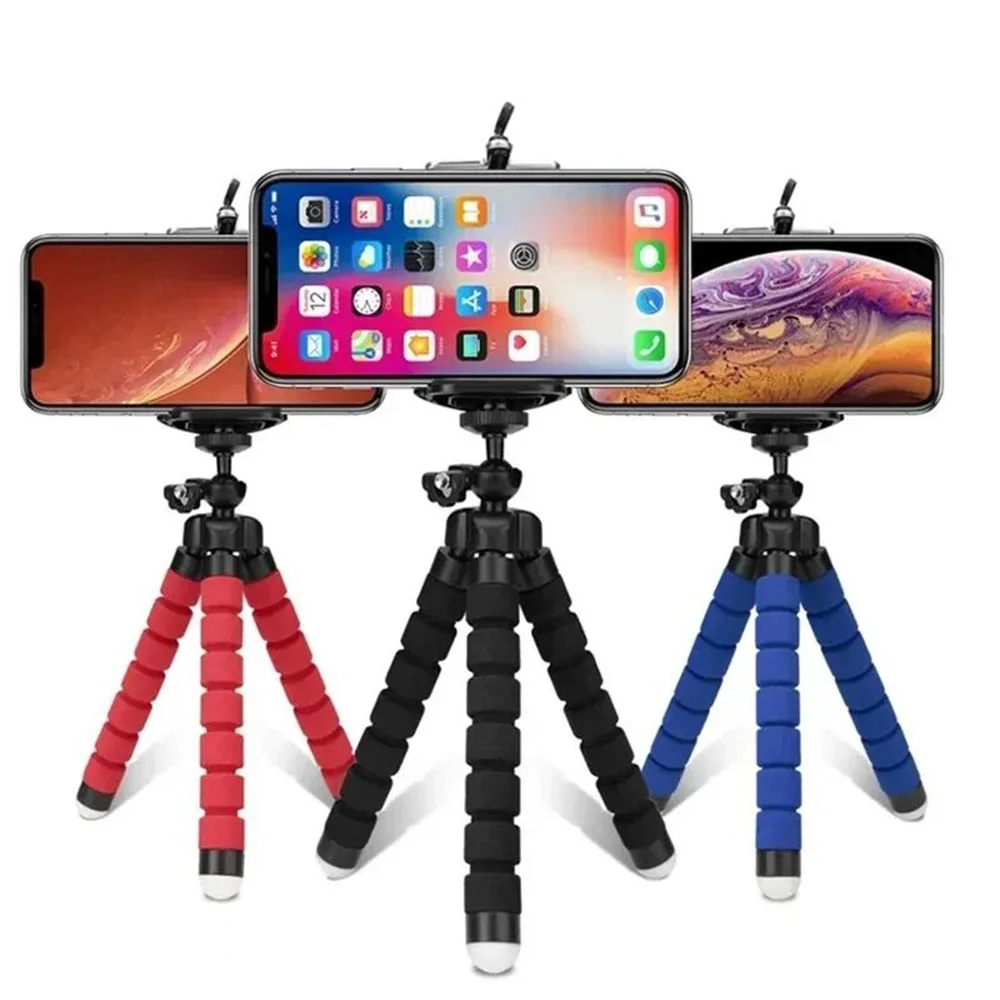 Car Phone Holder Mobile Phone Stand  Flexible octopus Tripod Bracket Digital Camera Mini Portable Flexible Desktop Stent