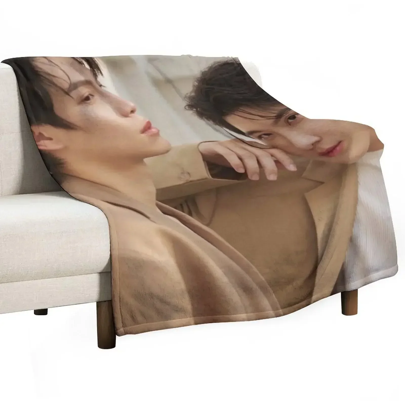 First Khaotung Only Friends BL SERIES thai ?????????????? thailand gmmtv bl series Throw Blanket Sofas Single Blankets