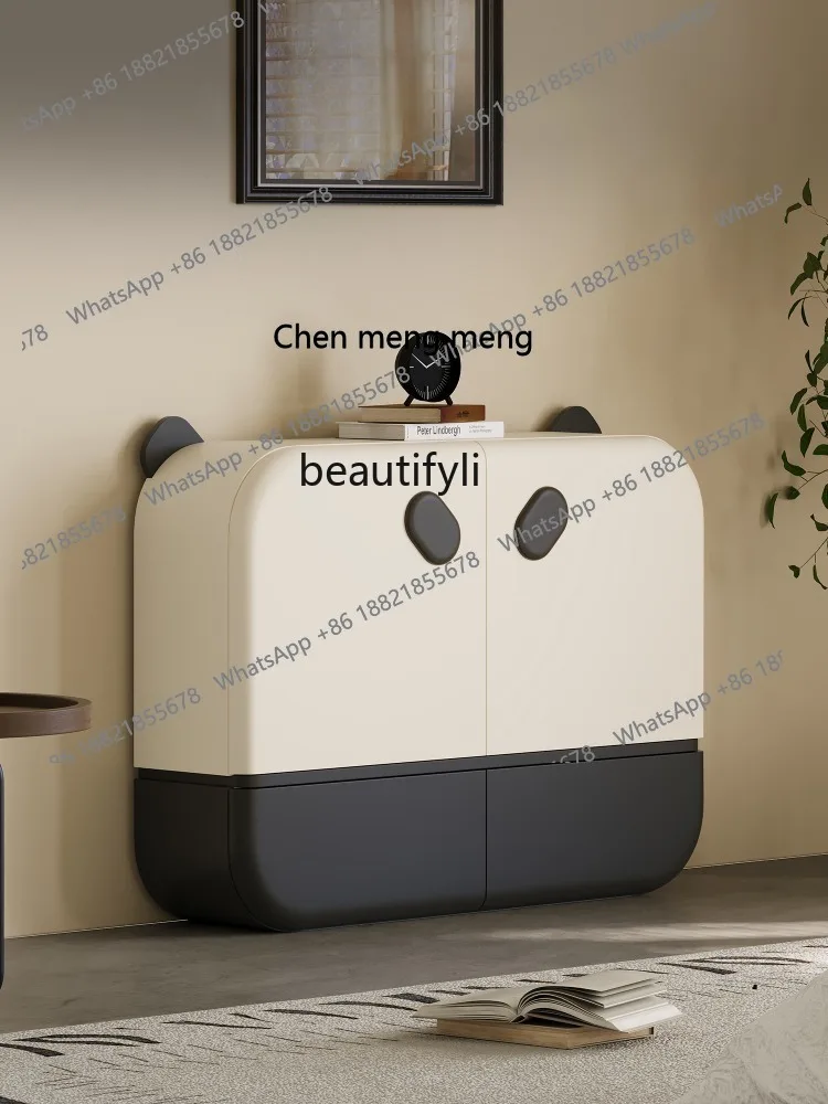 Art TV Bench for Bedroom Italian Minimalist Designer Small Apartment Home Panda Large Capacity Entrance Cabinet Storage