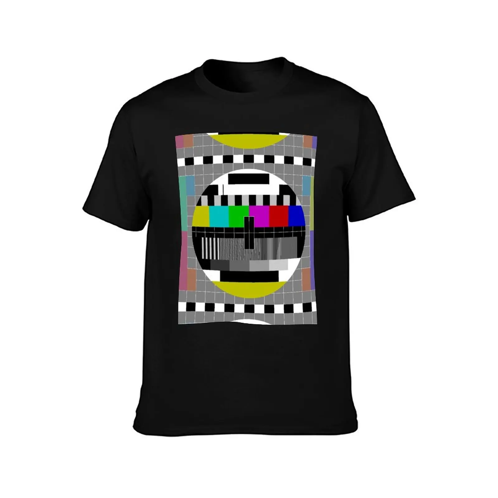 tv test screen T-Shirt Fashion Letter Print T-Shirt