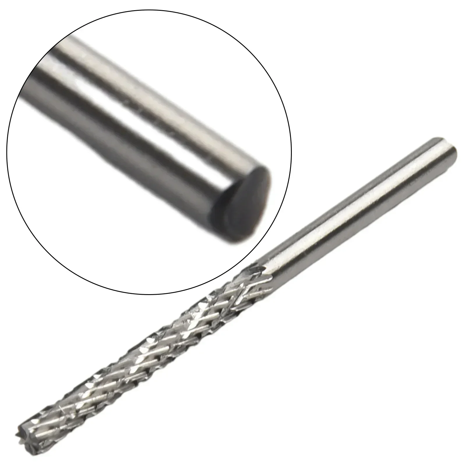 Broca de rebaba de acero de alta velocidad, grabado CNC, vástago de 3mm, limas de corte rotativo para molienda de madera, 1 pieza, 3mm, 4mm, 5mm, 6mm