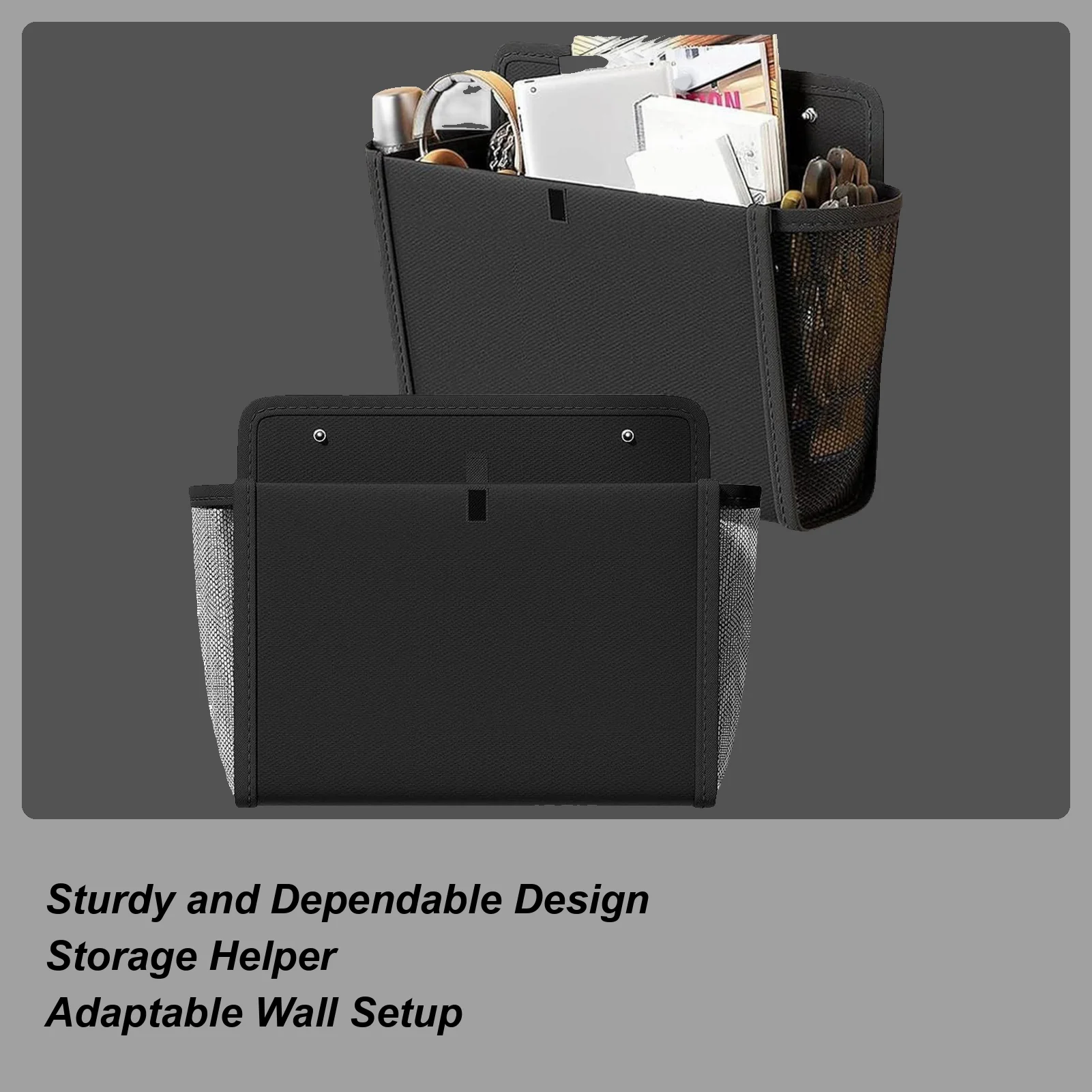 Wall Organizer 2 Piece Wall Hangable Storage Organizer Shelves Pocket Bag Solution For Camping Caravan Kitchen Home Motorhome