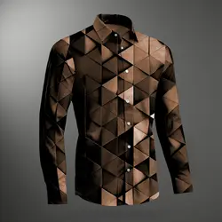Novel abstract men's holiday casual daily weekend autumn and winter night bed long sleeve black, blue, purple