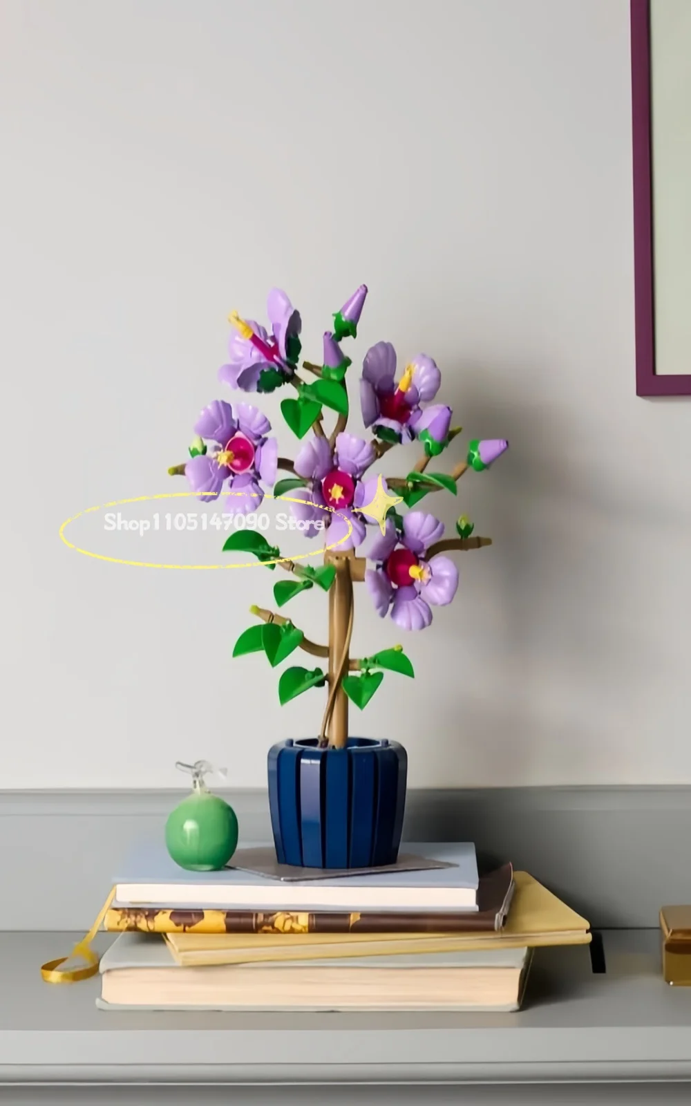 

New creative romantic wildflower bouquet building blocks home decoration building decoration set Valentine's Day children's gift