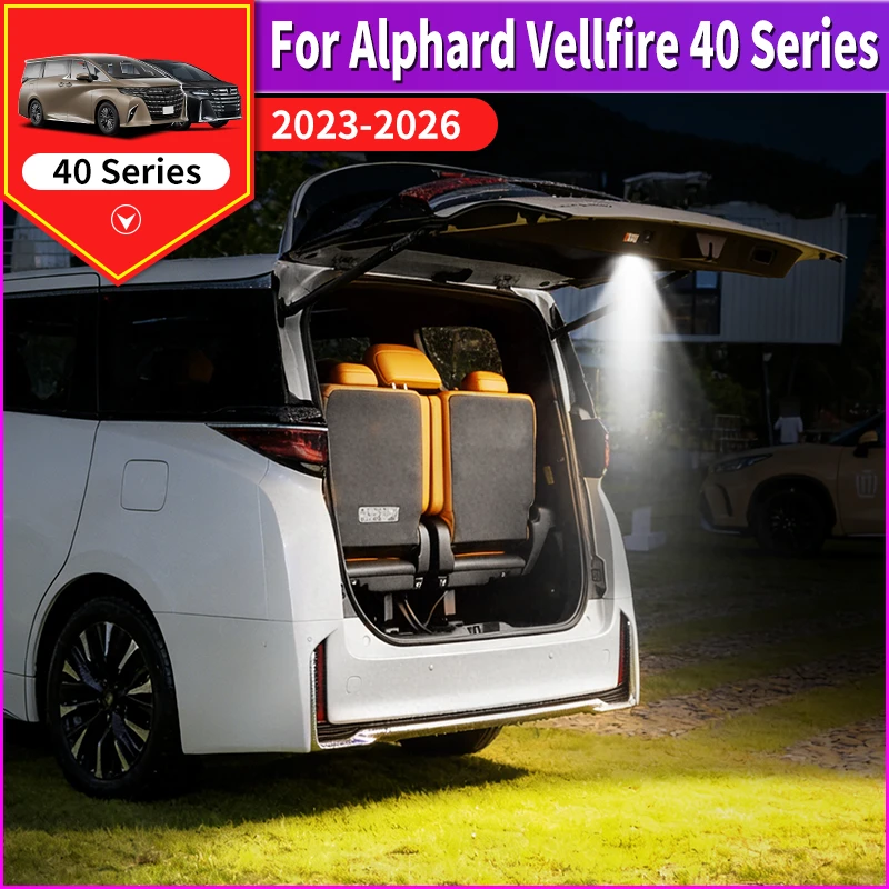

For Toyota Alphard Vellfire 40 Series 2023-2026 Trunk Cargo LED Light Lamp Interior Lighting Replacement Auto Accessories Parts