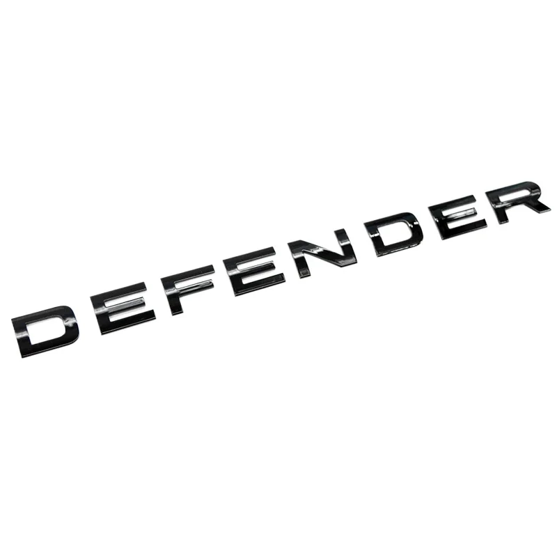 

3D Lettering Badge Emblem Tailgate Sticker Defender V8 Trunk Decal Car Logo Accessories
