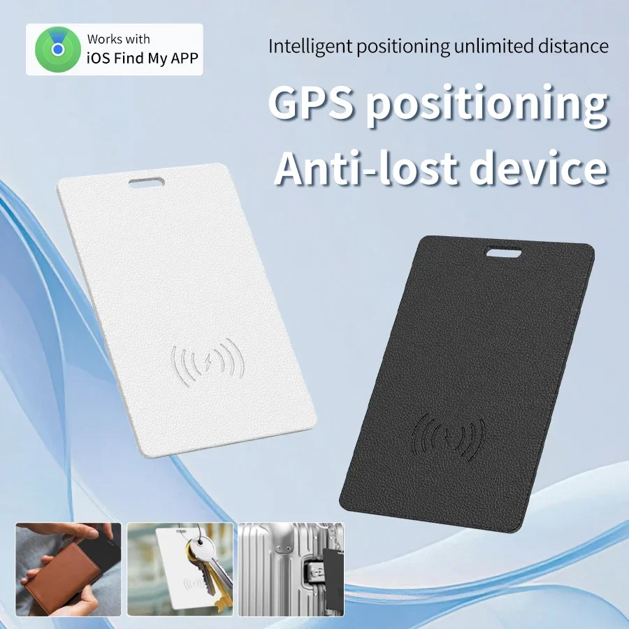 

Новое беспроводное зарядное устройство слежения с защитой от потери, GPS-тег местоположения, кошелек, карта с защитой от потери для Apple Find My App, Bluetooth-трекер