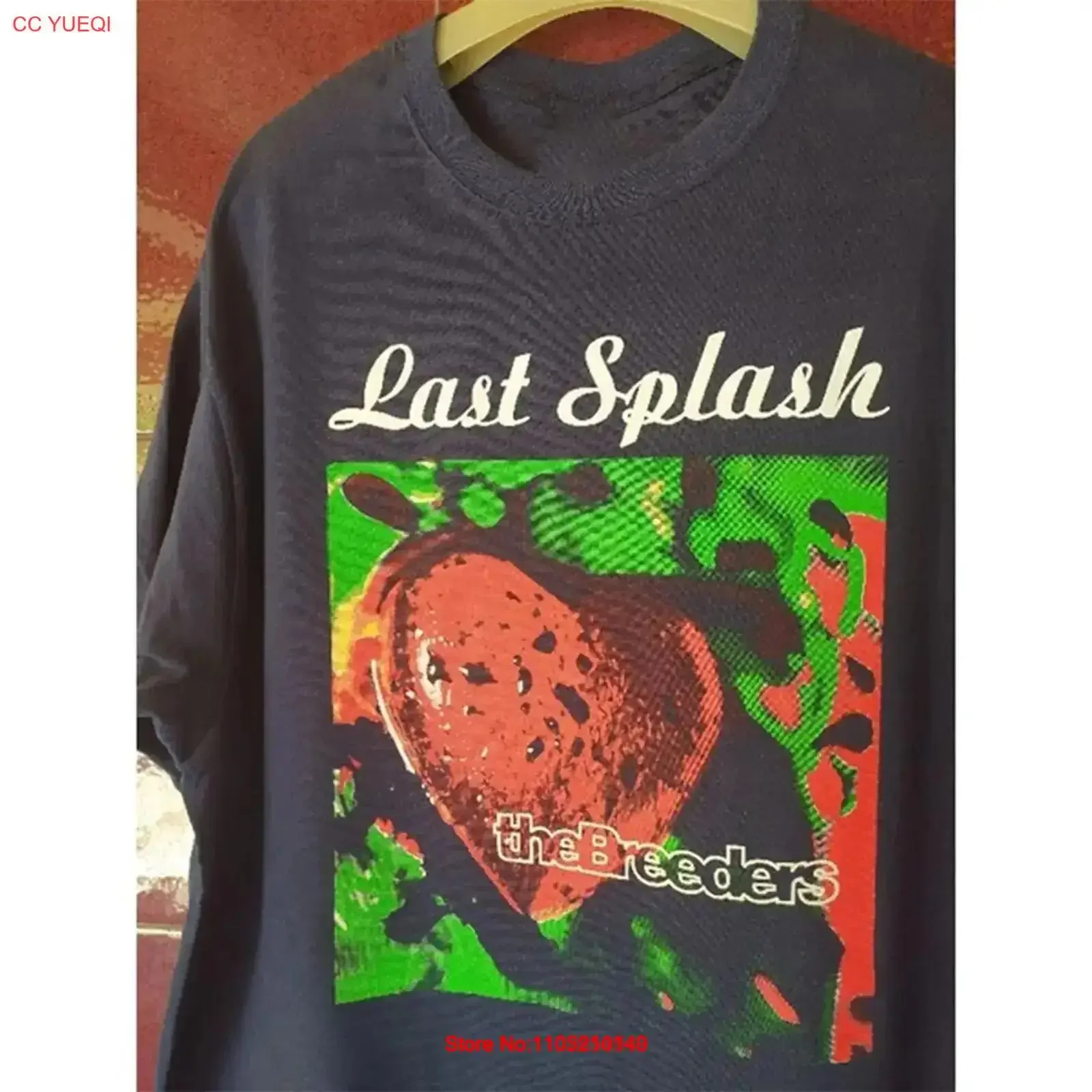 the breeders last splash T Shirt Hot Sale Black Size S M L 234XL K1100 vintage Washed homme Versatile streetwear fashion
