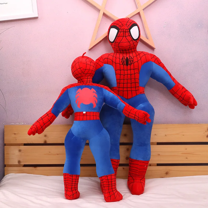 55 cm/70 cm Gigantyczny rozmiar Plushier Lalki Chłopiec Spider-Man Pluszowa lalka Zabawka Poduszka Wypchana poduszka Prezent urodzinowy dla dzieci Śpiąca lalka