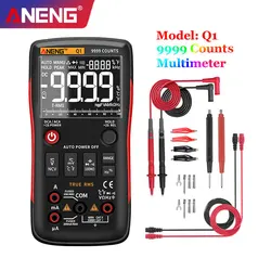 ANENG Q1 Digital Multimeter 9999 Counts Profesional Analog Multimetro DIY Transistor Capacitor NCV Testers Lcr AC DC Meter