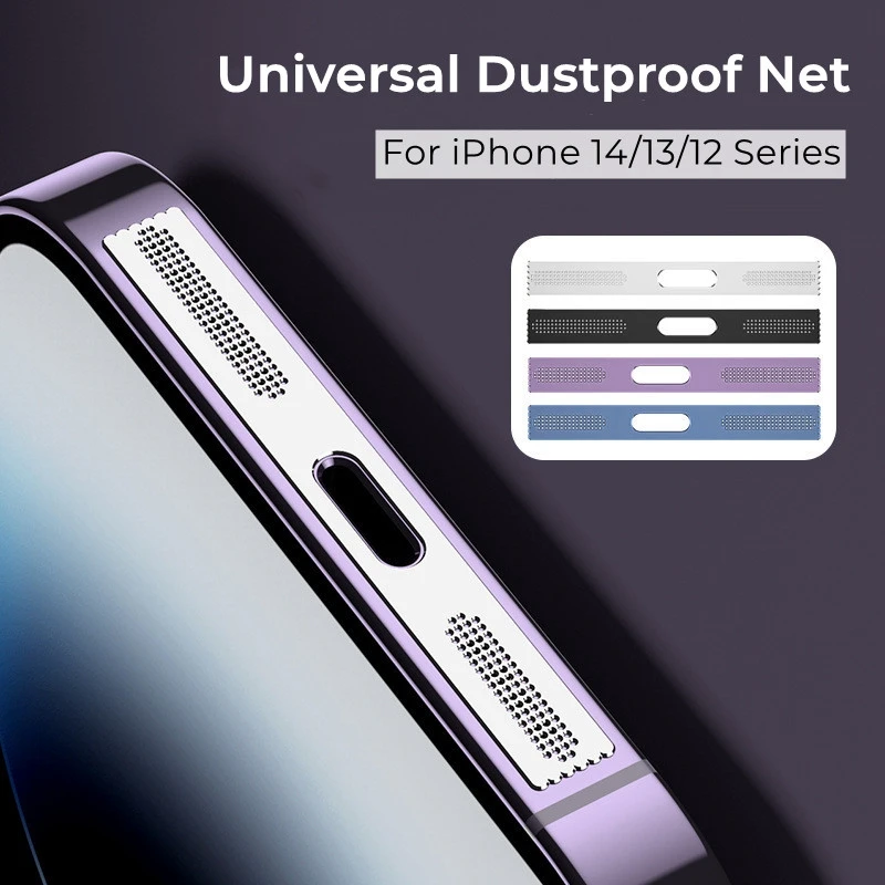 3PCS Universal Metal Dustproof Net Stickers for iPhone 15 14 13 12 Speaker Mesh Sound Hole Charging Port Protective Cover