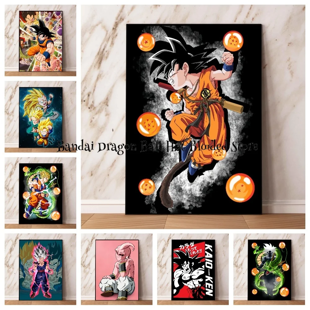 

Colorful Creativity Canvas Painting Classic Anime Dragon Ball Goku Vegeta HD Poster Print Picture Art Home Living Decor Painting