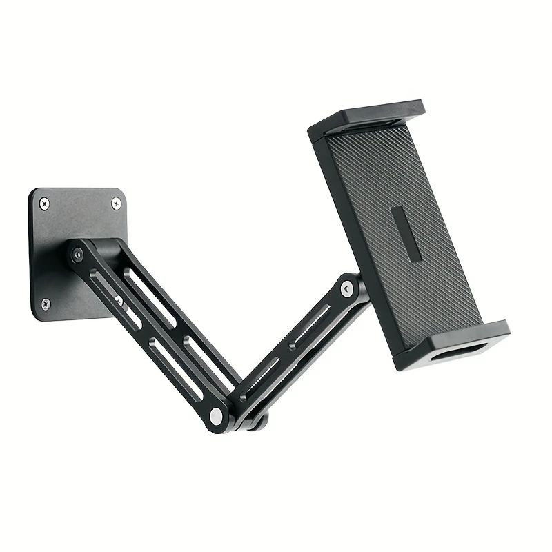 

Foldable Wall Mount Bracket for Tablets Requires Drilling 360 Degree Rotatable Cantilever Desk Bed Holder for 4.7-12.9 Inch
