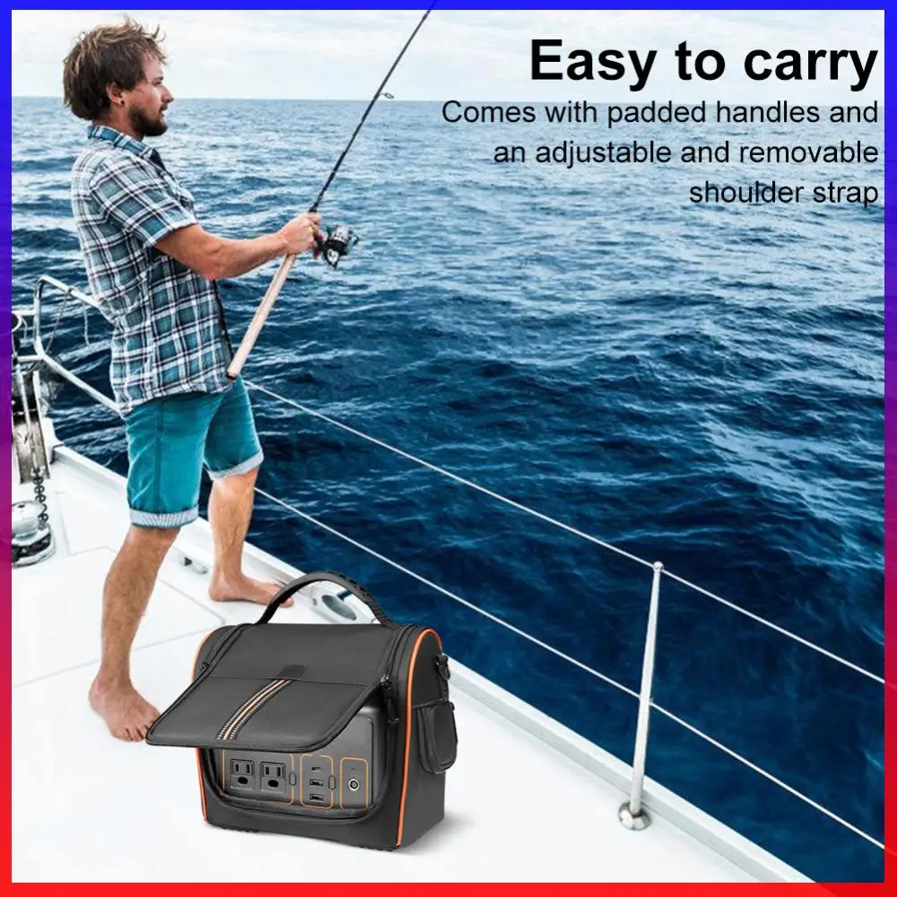 Carrying Case for Jackery Explorer 300 Portable Power Station Storage Case Travel Storage Bag Organizer Bag Waterproof Anti-drop
