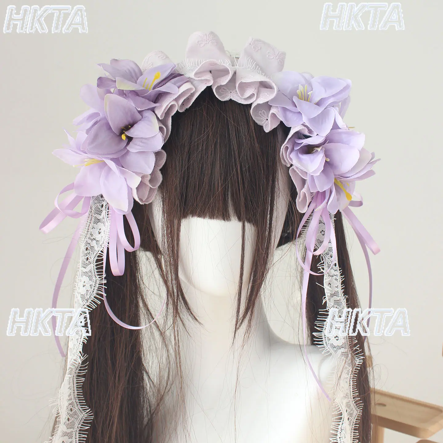

Оригинальная цветочная повязка для волос ручной работы для женщин, маленькое украшение для волос в стиле Ханьфу, Лолита, для чаепития, милые аксессуары для волос для девочек в стиле Кавайи, косплей-аксессуары