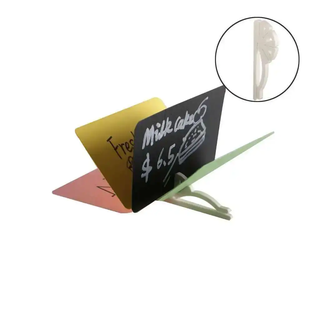 10pcs Small Photo Snap Stand Memo Clip Note Clamp Sign Paper Card Display Price Label Tag Promotion Clips Holders