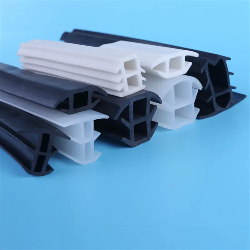 Silicone EPDM Rubber T Strip for Solar Photovoltaic Bracket  Metal Cable Trench Cover Monocrystalline Solar Panel Sealing Black