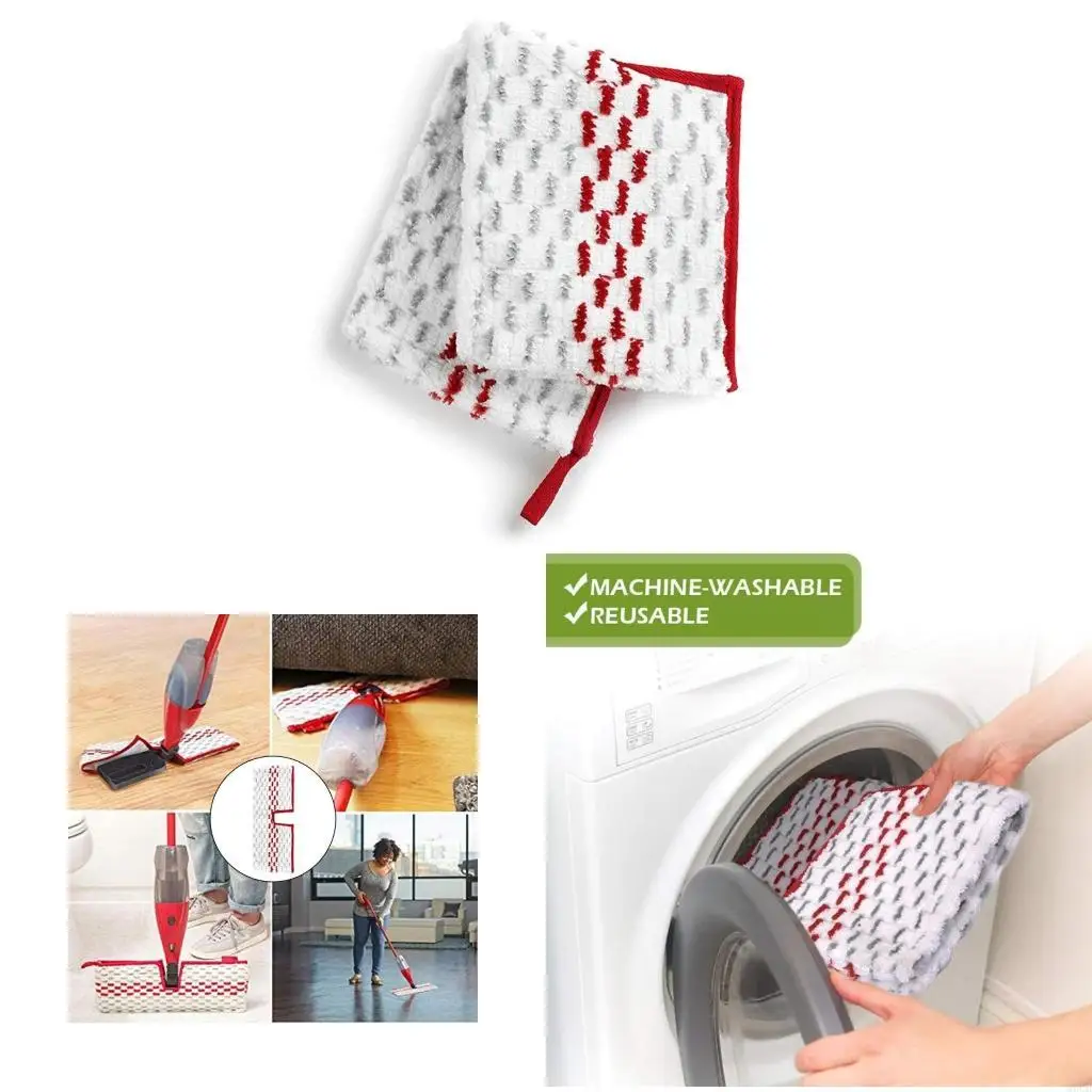 M6CB Washable Microfiber Mop Pads Cleaning Pads Replacement for Vileda  Floor Cleaning Mop Cloths