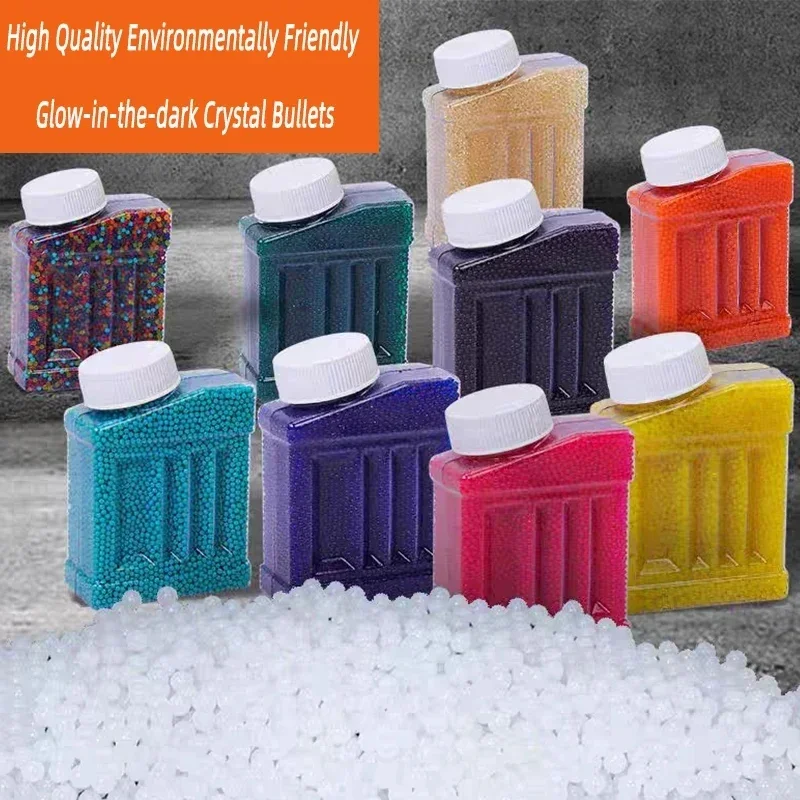 SOT100000 7-8mm Blaster Gel Gun Ammo for Glock Pistol Toy Guns Water Ball Beads AK47 Gelblast M416