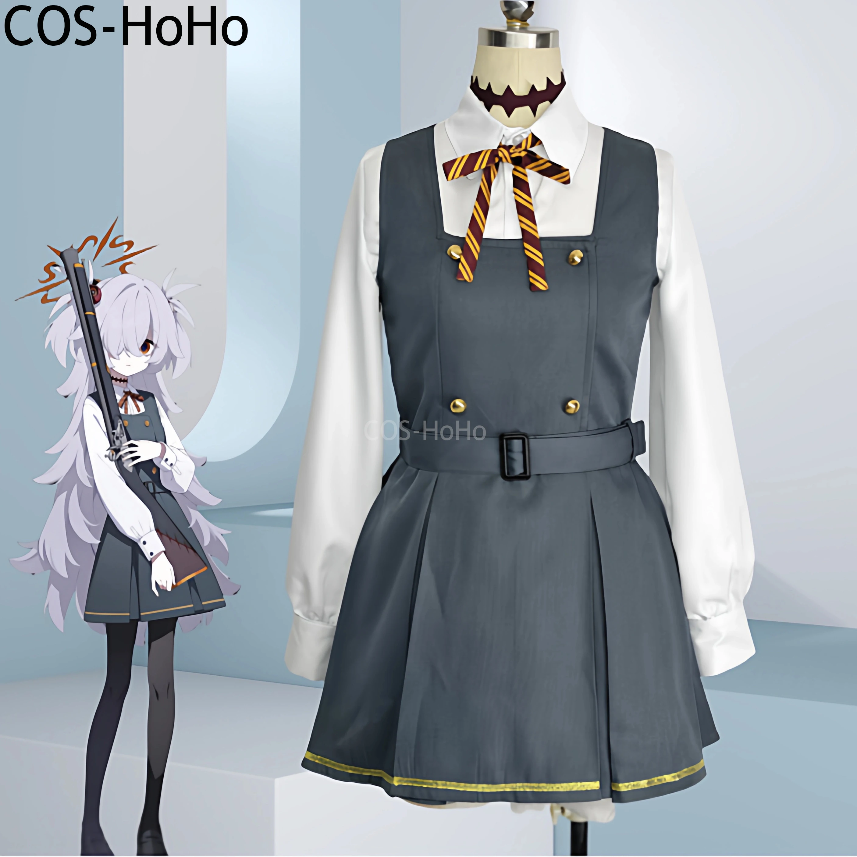 

COS-HoHo Blue Archive Itagaki Kanoe Game Suit Sweet Lovely Dress Uniform Cosplay Costume Halloween Party Role Play Outfit