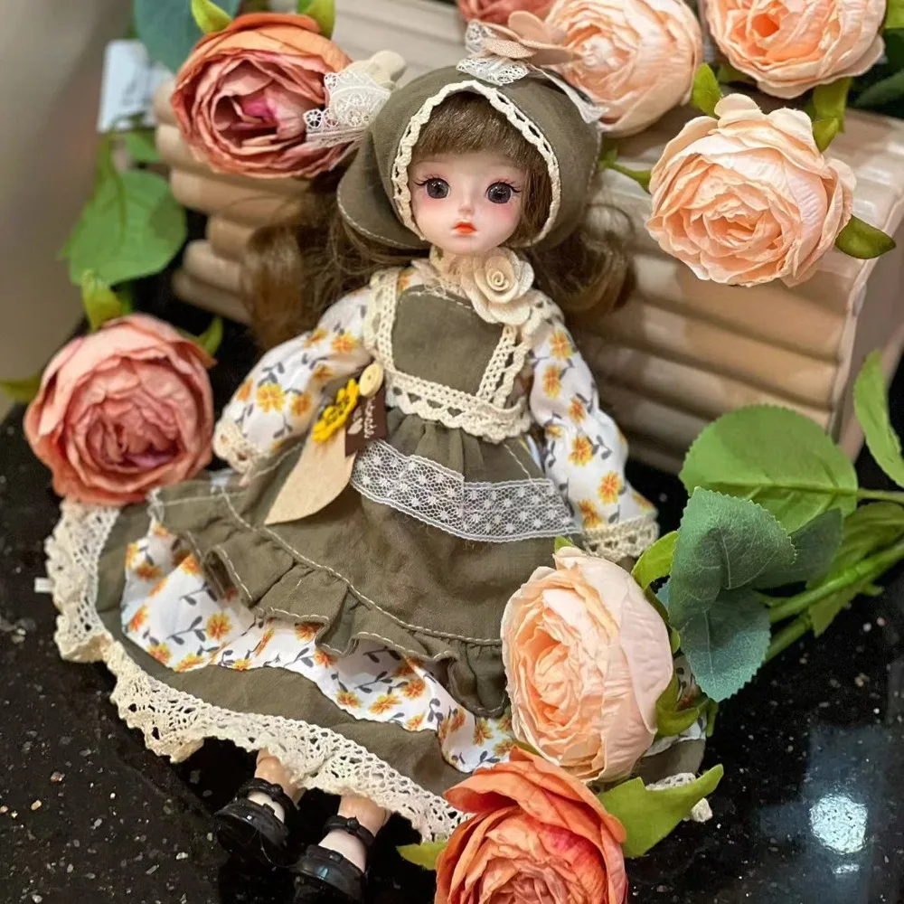 

1/6 SD 30cm Bjd with Clothes Attractive Eyes Long Hair Princess Dress Up BJD Dolls Ball Jointed High Heel