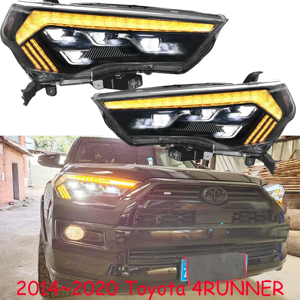 

car bumper headlamp 4Runner headlight 2014~2020y All in LED DRL car accessories 4Runner light fog