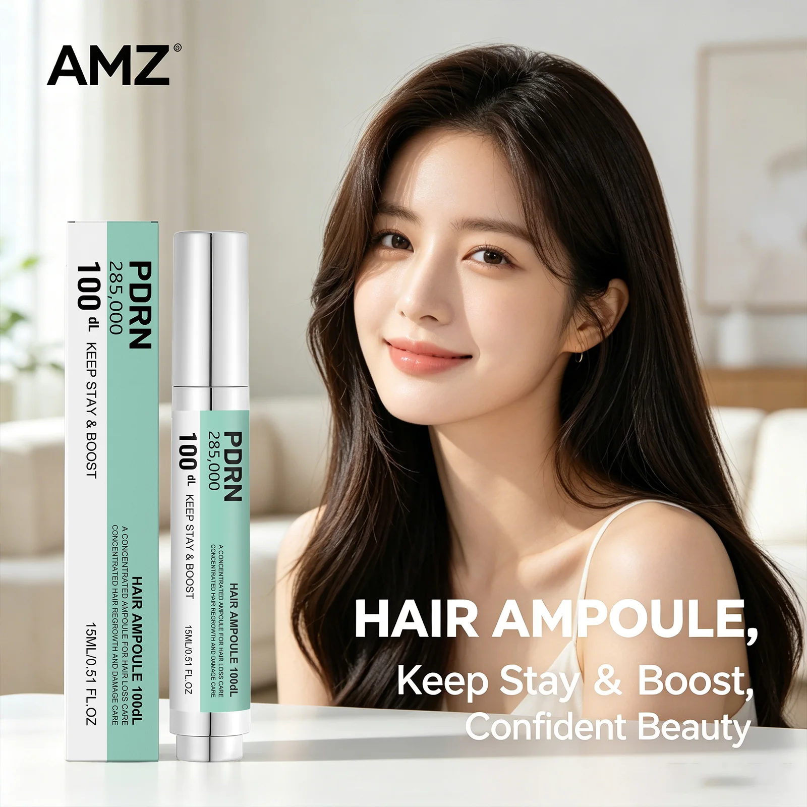 Hair Ampoule Serum Repairing Damaged Hair Shiny & Voluminous Hair Reduce Hair Breakage Anti-Frizz Oncentrated Scalp Care Essence