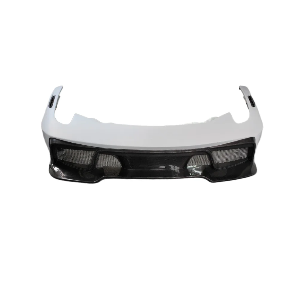 

Used for Ferrari 458 Italia Spider Modification Upgrade V-style Body Kit Semi Carbon Fiber Front Bumper