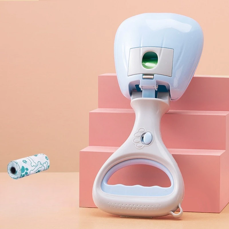 مشبك قطعة أثرية لتجريف القرف الأليف والكلاب الأليفة يخرجًا للمشي على الكلب لالتقاط حقيبة القرف ومشبك المرحاض وأداة التقاط القرف للكلب #2