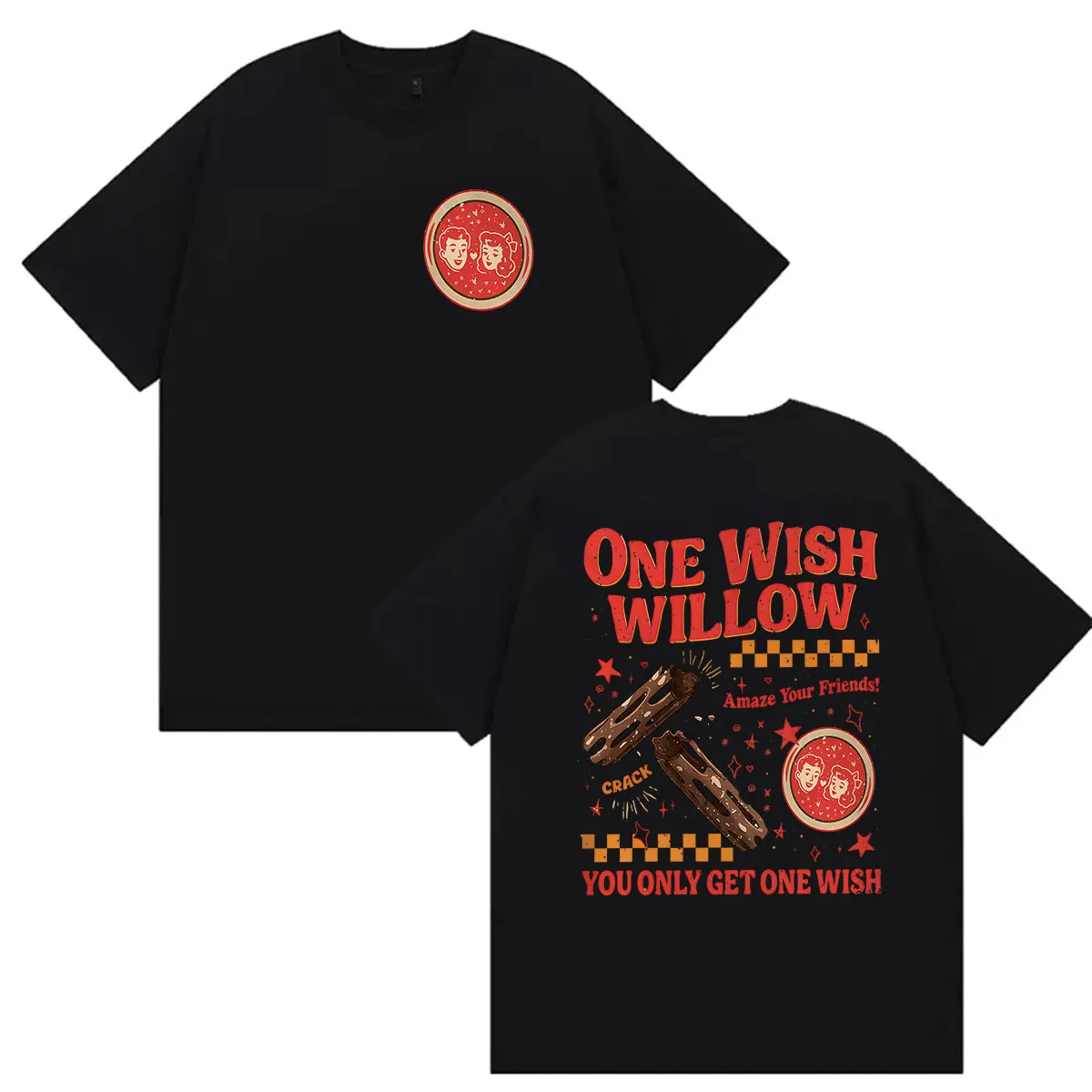 2026 Movie Obsession One Wish Willow Graphic T Shirt Men Women Casual Oversized Cotton T-shirts Clothing Fashion Vintage T-shirt