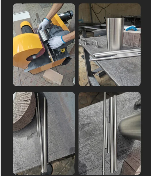 Automatic Motor-Driven Gearbox Polishing Grinding Machine for Tube Stainless Steel/Copper Pipe Wire Drawing Rust Removal Mirror
