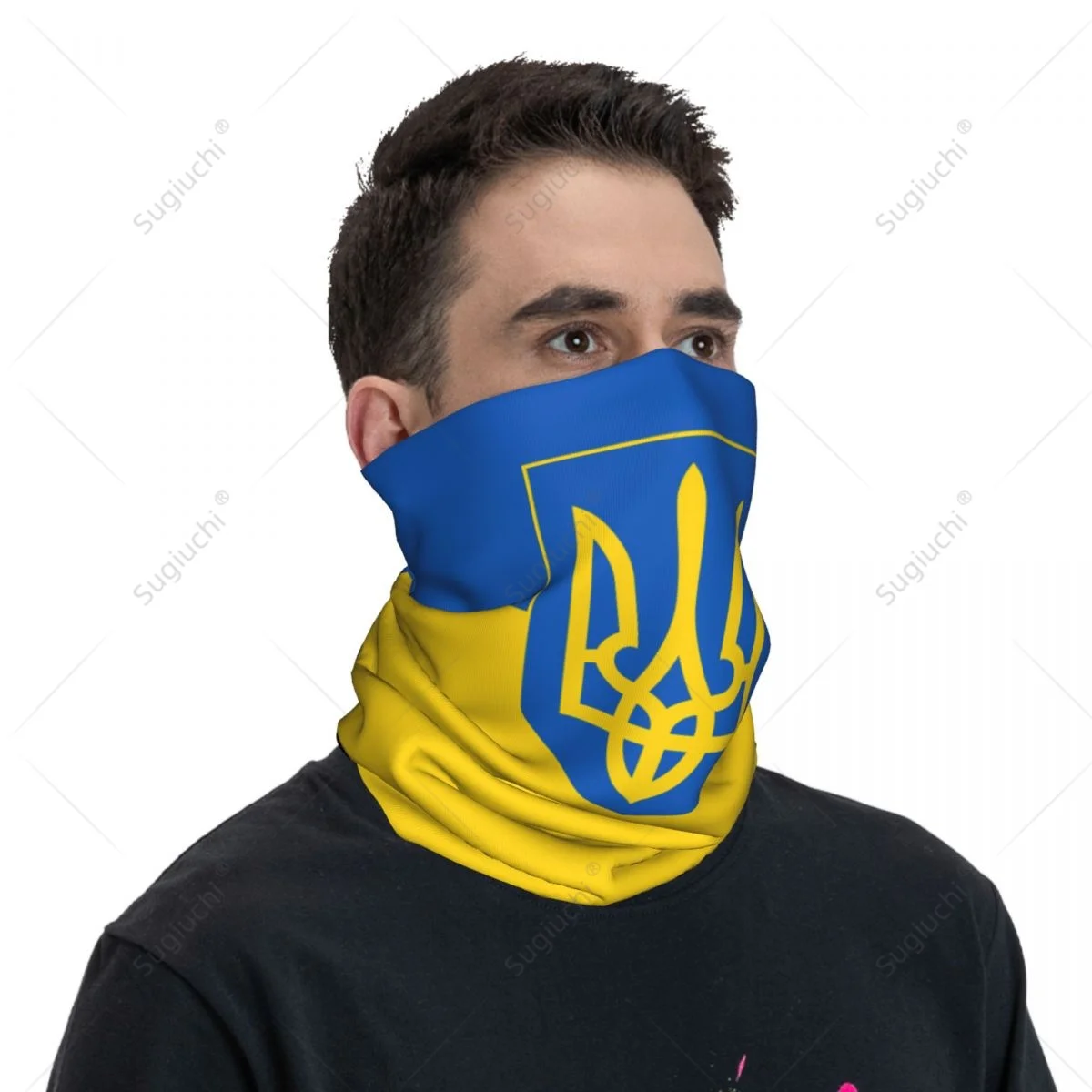 Unisex Ukraine Flag Neckerchief Scarf Neck Face Mask Scarves Neck Warmer Seamless Bandana Headwear Cycling Hiking