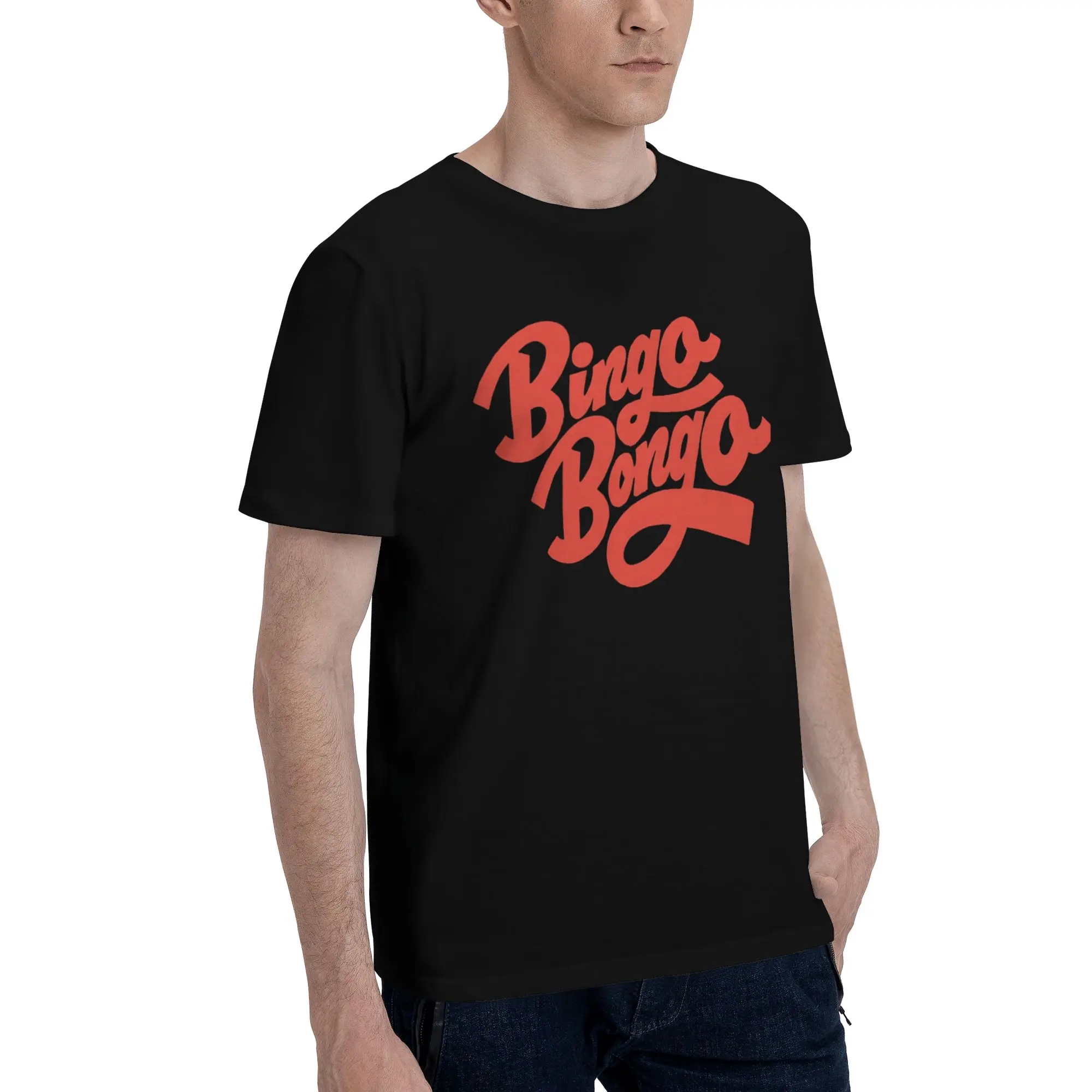 Bingo Bongo Men's T Shirts Bingo Leisure Tees Short Sleeve Crewneck Cotton New Arrival Tops T-Shirt