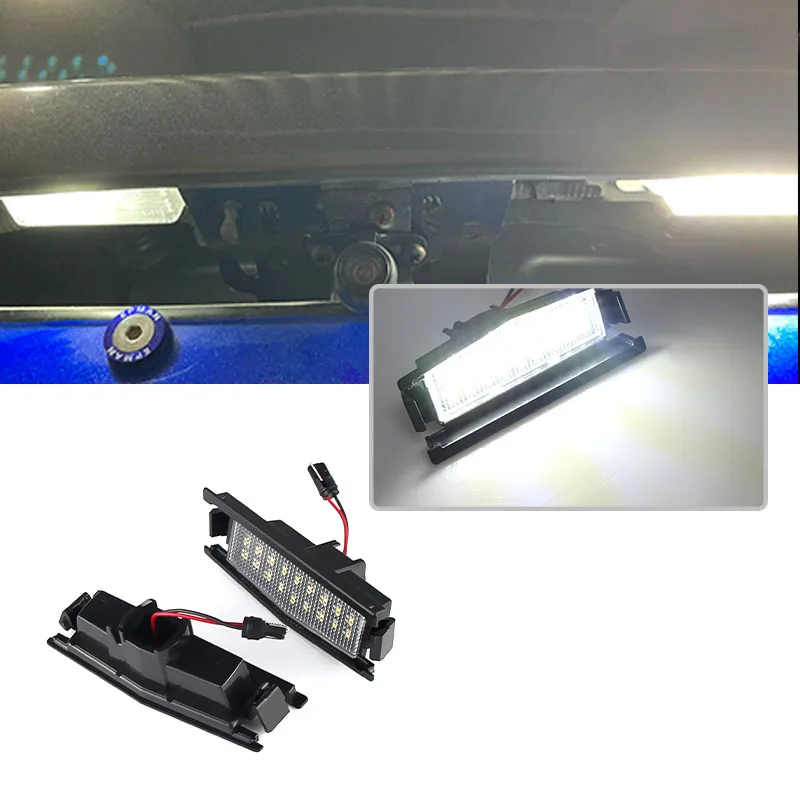 2Pcs LED Number License Plate Light Lamps For Mazda 2 Mx-5 nd Mx5 Miata 2016-up 18-SMD Error Free White